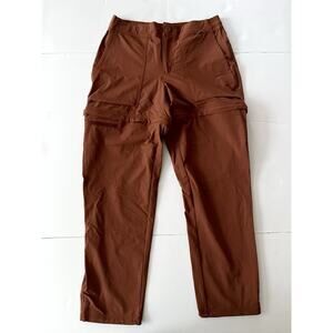 REI Co-Op Sahara Guide Convertible Pants Women M Brown Stretch Outdoor Hiking
